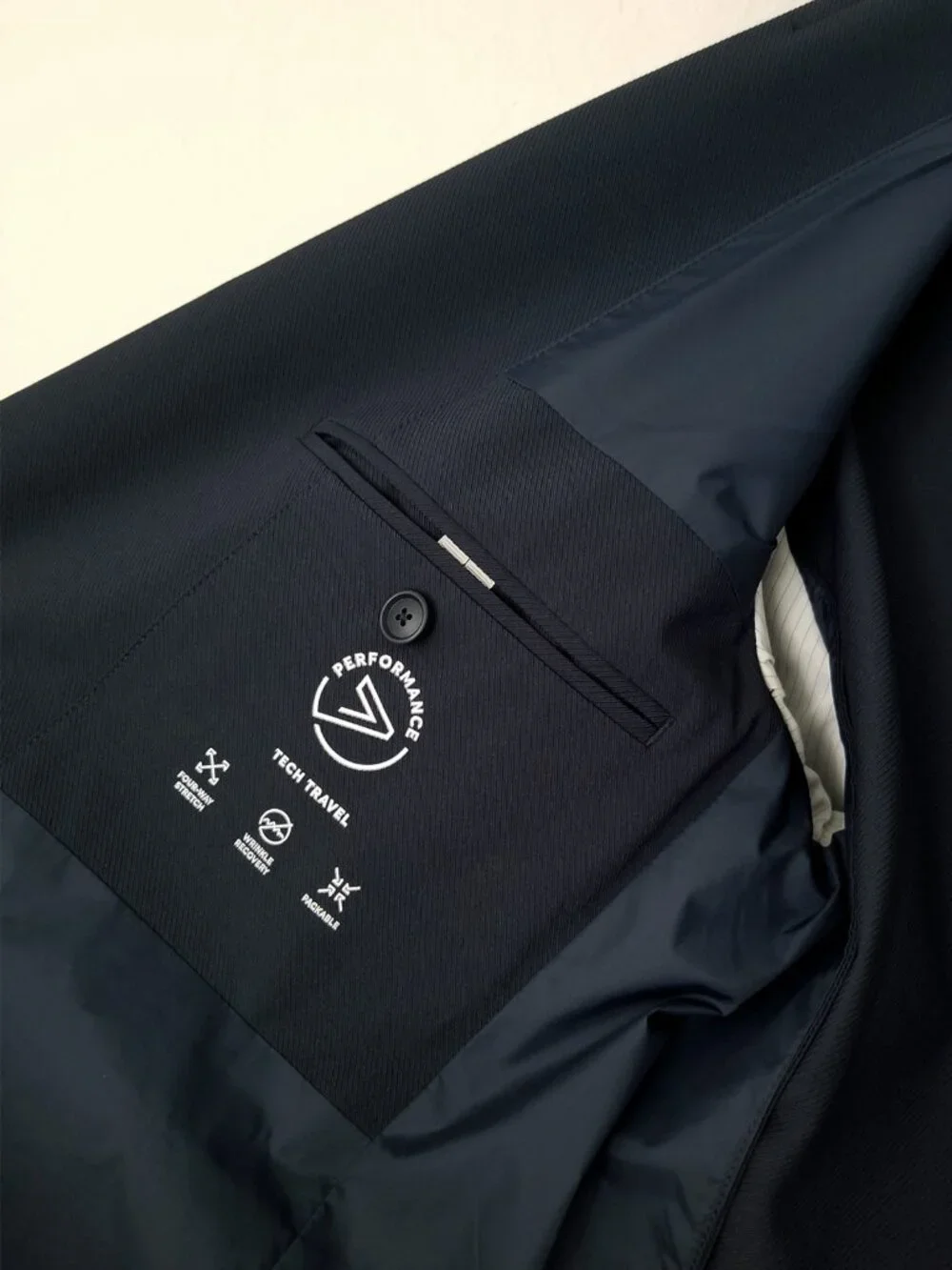 Hugo BOSS Hanry Performance Tech Travel Slim Fit Blazer Sport Coat 40R Navy $500